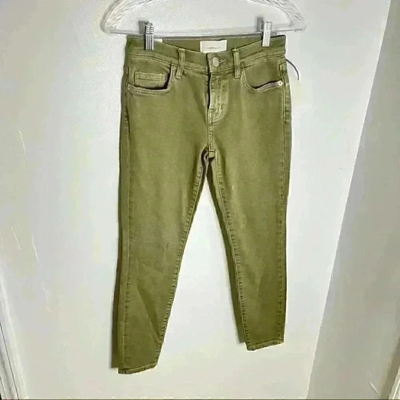 NWT Current/Elliott The Stiletto Ankle Jean in Covert Green - Picture 5 of 8